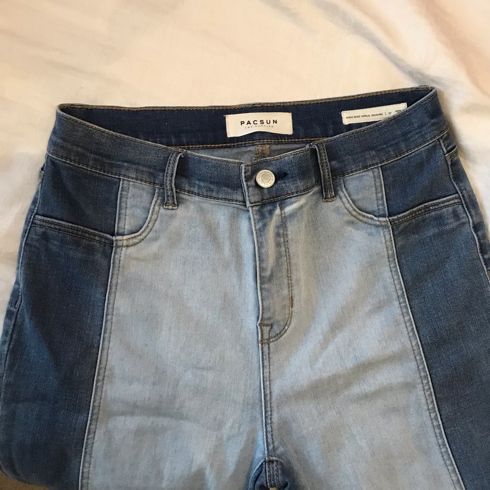 Pacsun Two Tone High Waisted Jeggings Size 27